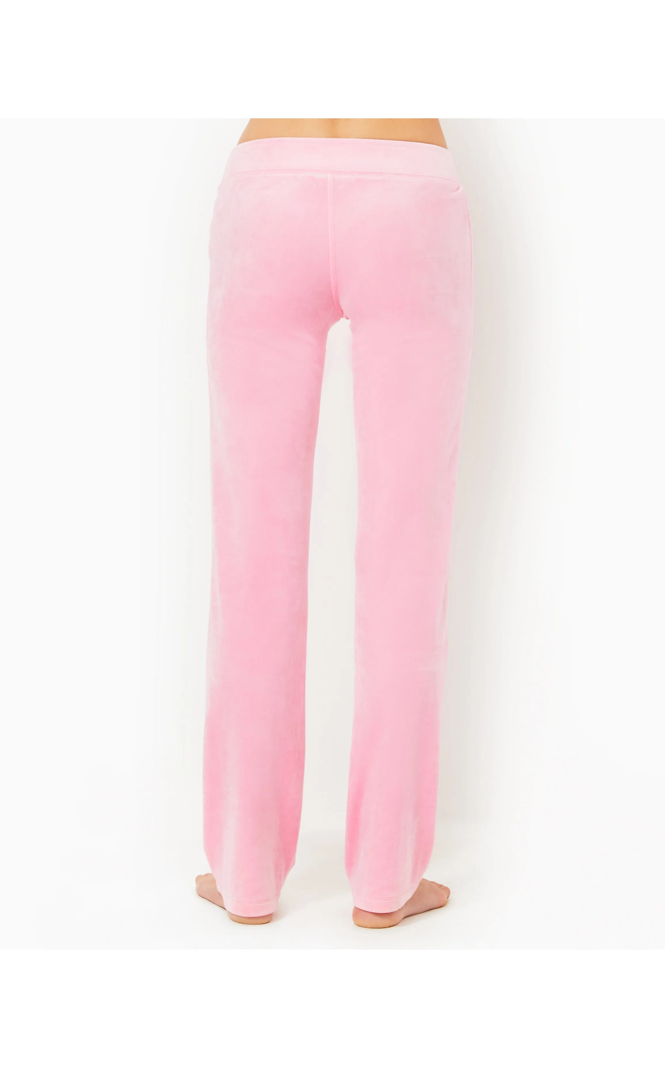 33" Dorsey Velour Pant Conch Shell Pink