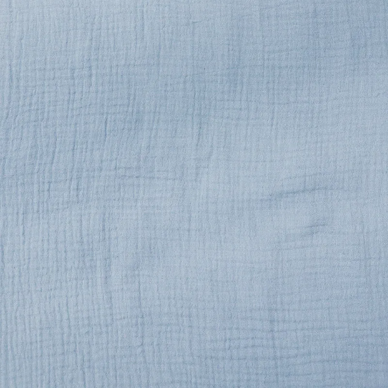 80CM REMNANT Cotton Double Gauze - Powder Blue