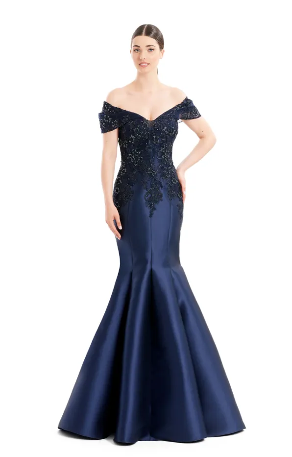 Alexander by Daymor - 1667 - Off-Shoulder Embroidered Evening Gown
