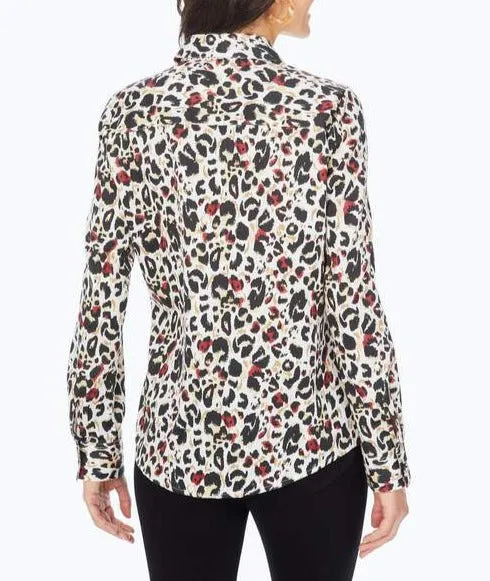 Ava Non-Iron Animal Print Shirt