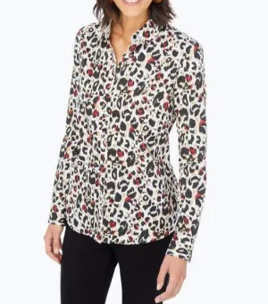 Ava Non-Iron Animal Print Shirt