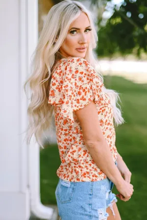 Bohemian Floral Blouse