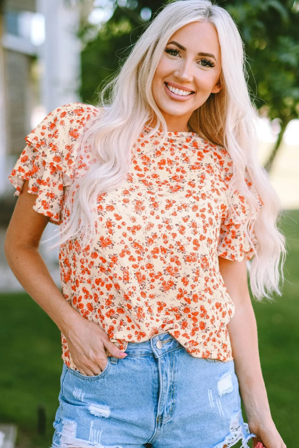 Bohemian Floral Blouse