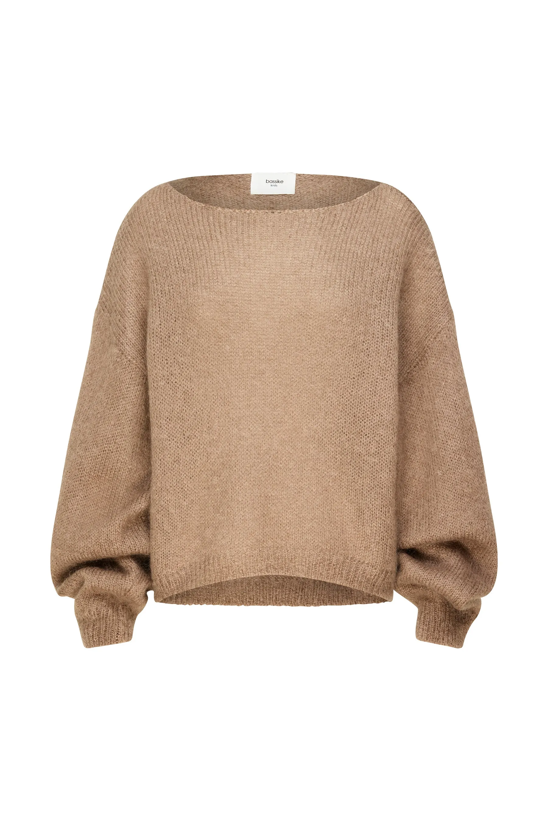 boxy mohair boatneck knit