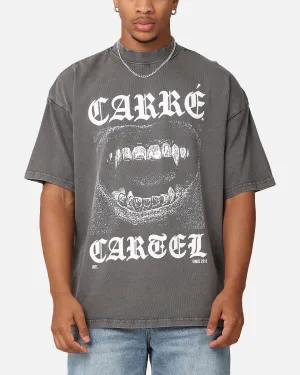 Carre Cartel Mock Neck T-Shirt Washed Charcoal