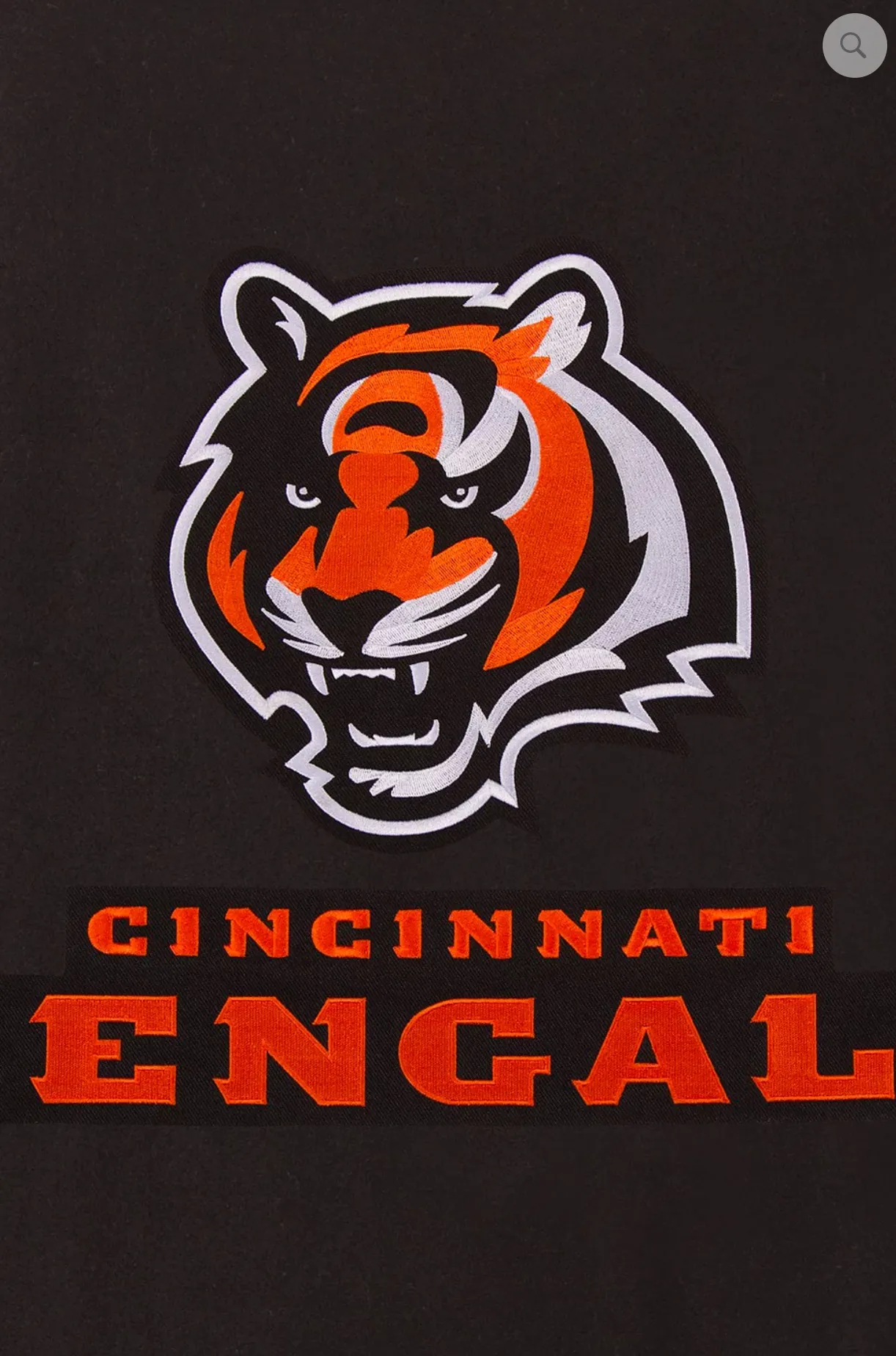 Cincinnati Bengals Reversible Varsity Jacket with Back Logo