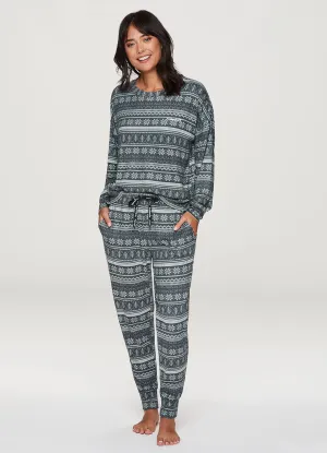 Festive Fairisle Hacci Pajama Set