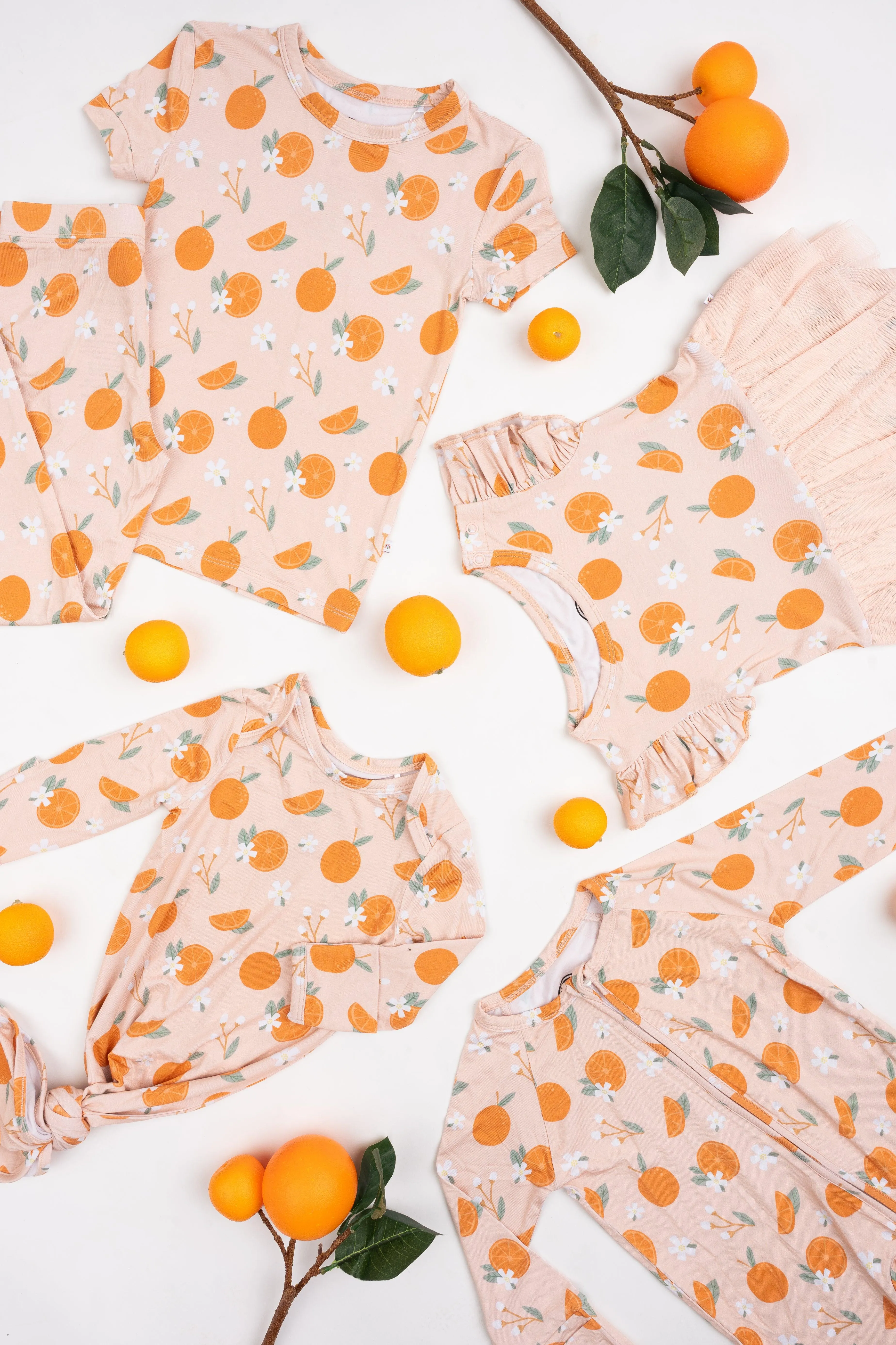 Freshly Squeezed Oranges Bamboo Knotted Gown