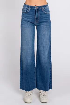 GENOA WIDE LEG RIPPED HEM JEAN