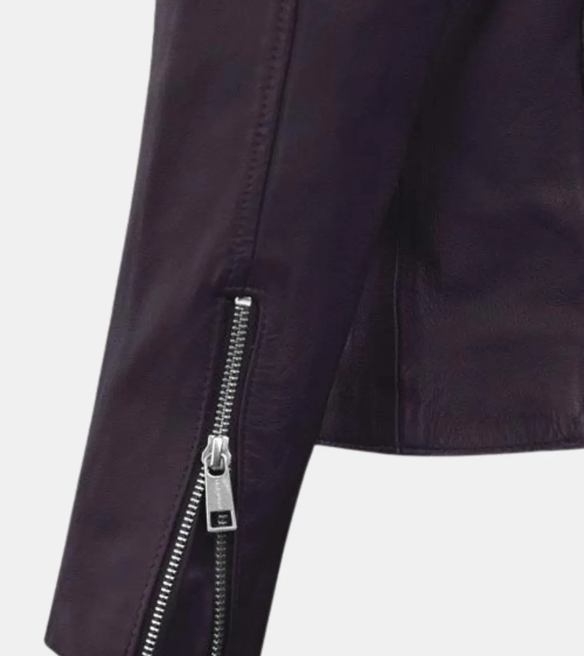 Gespare Men's Violet Biker's Leather Jacket
