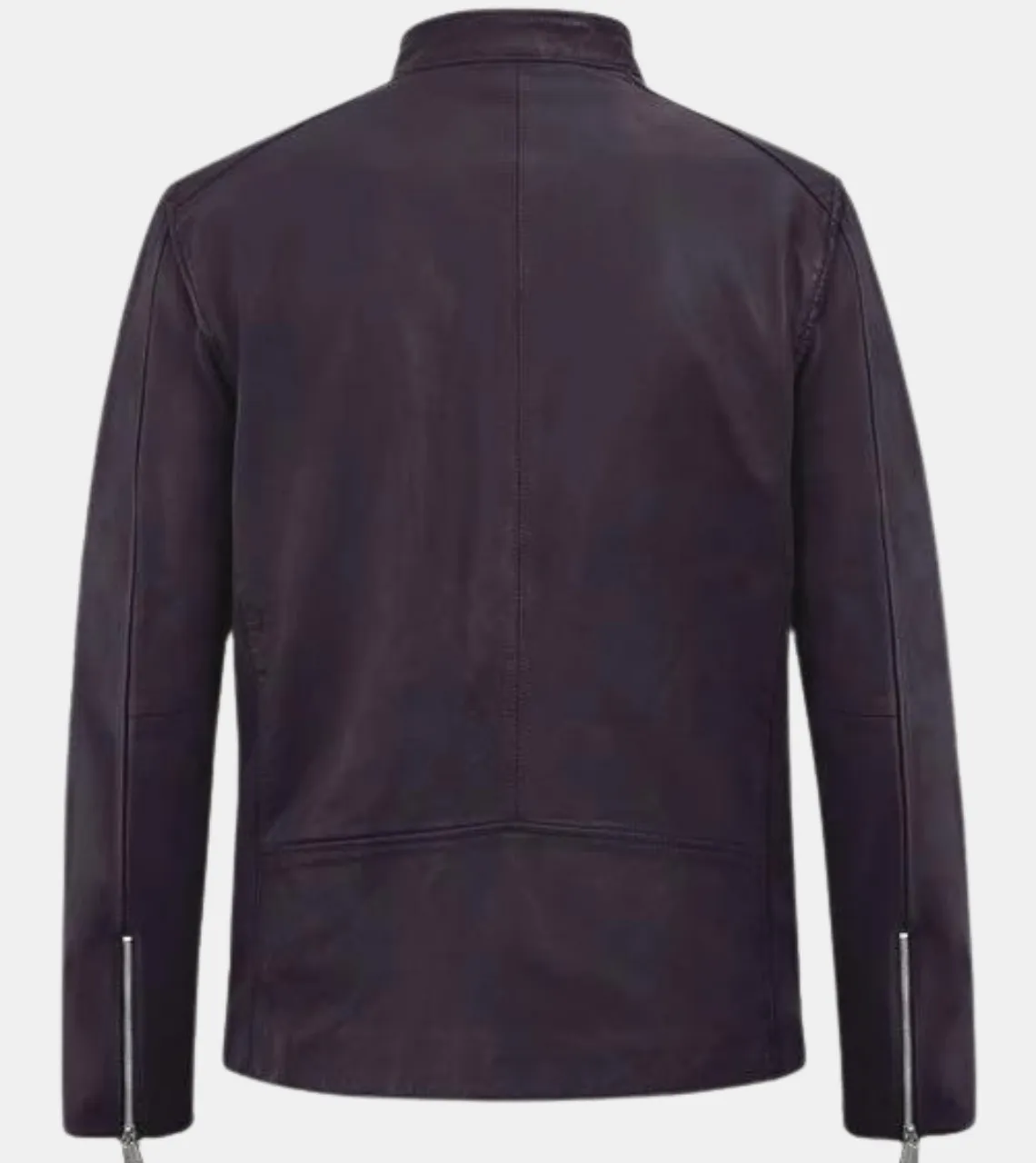 Gespare Men's Violet Biker's Leather Jacket