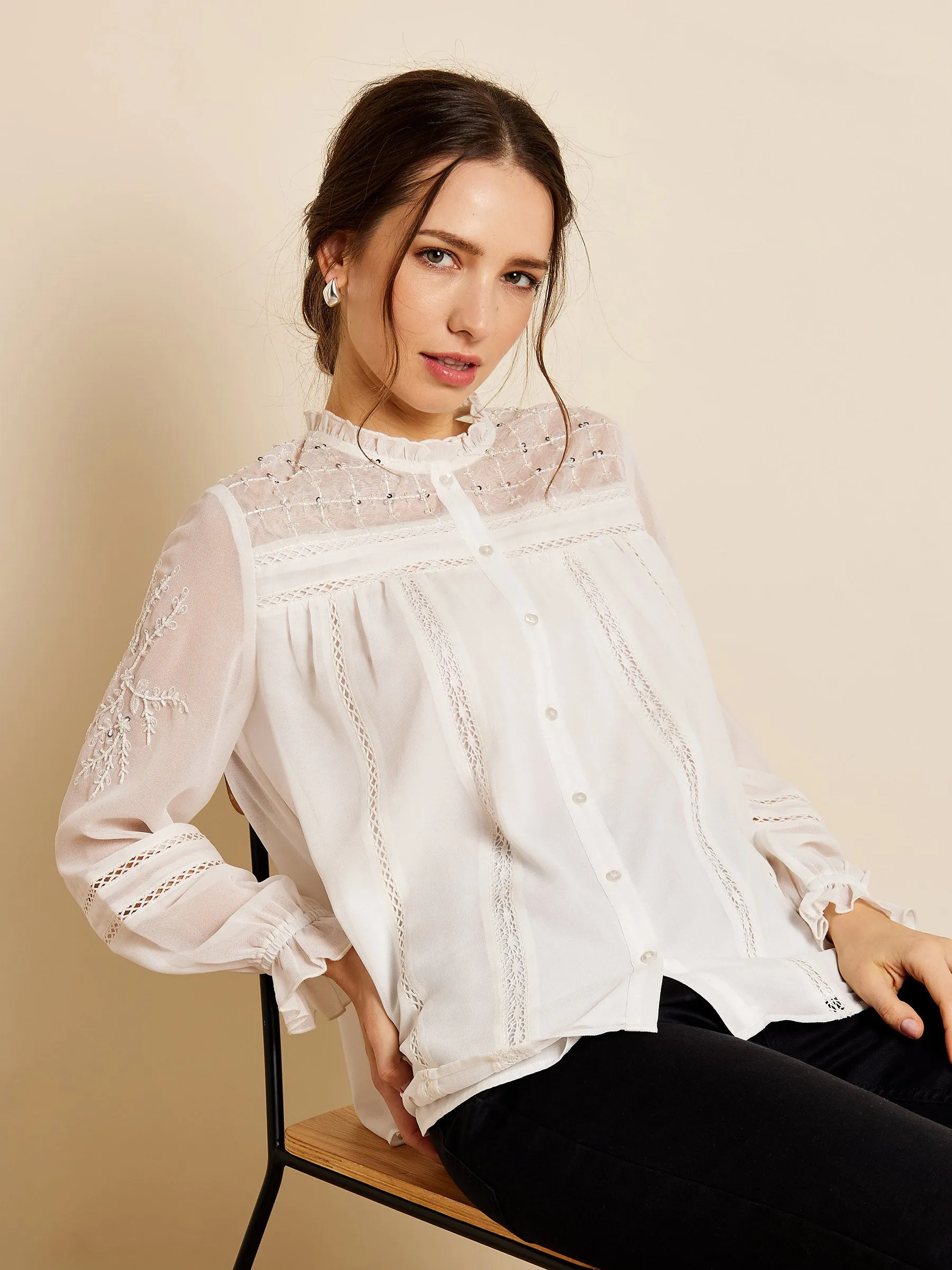 GWD Bianca Embellished Blouse