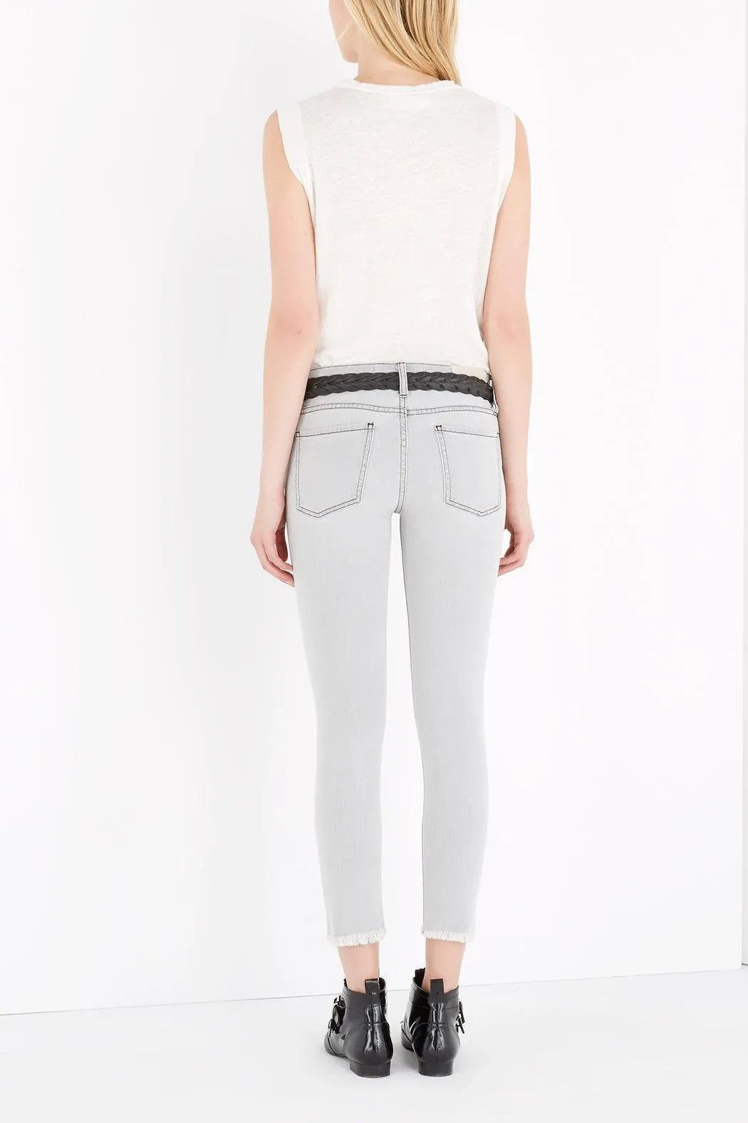 IRO JAROD Distressed Skinny Jean - Grey Used