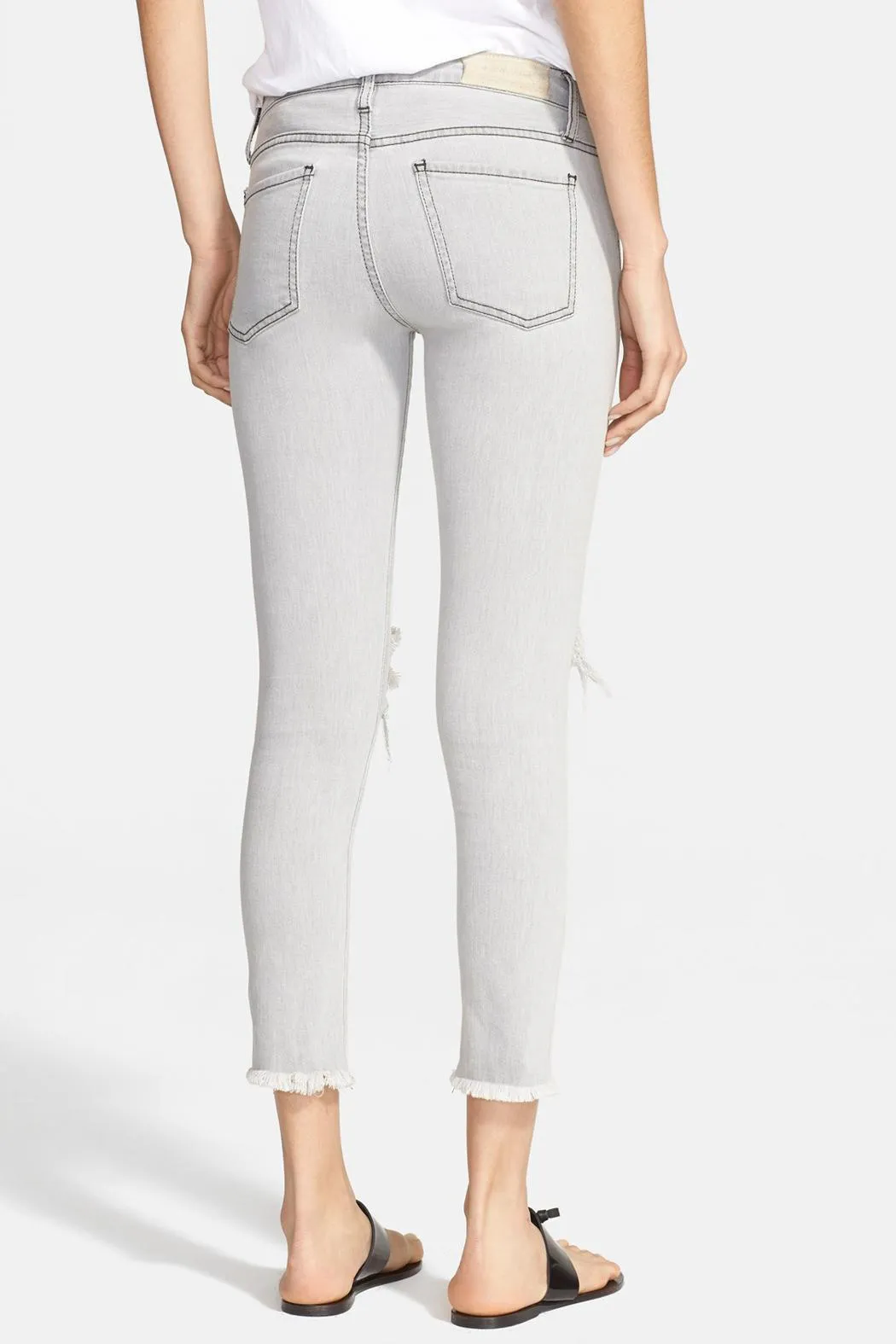 IRO JAROD Distressed Skinny Jean - Grey Used
