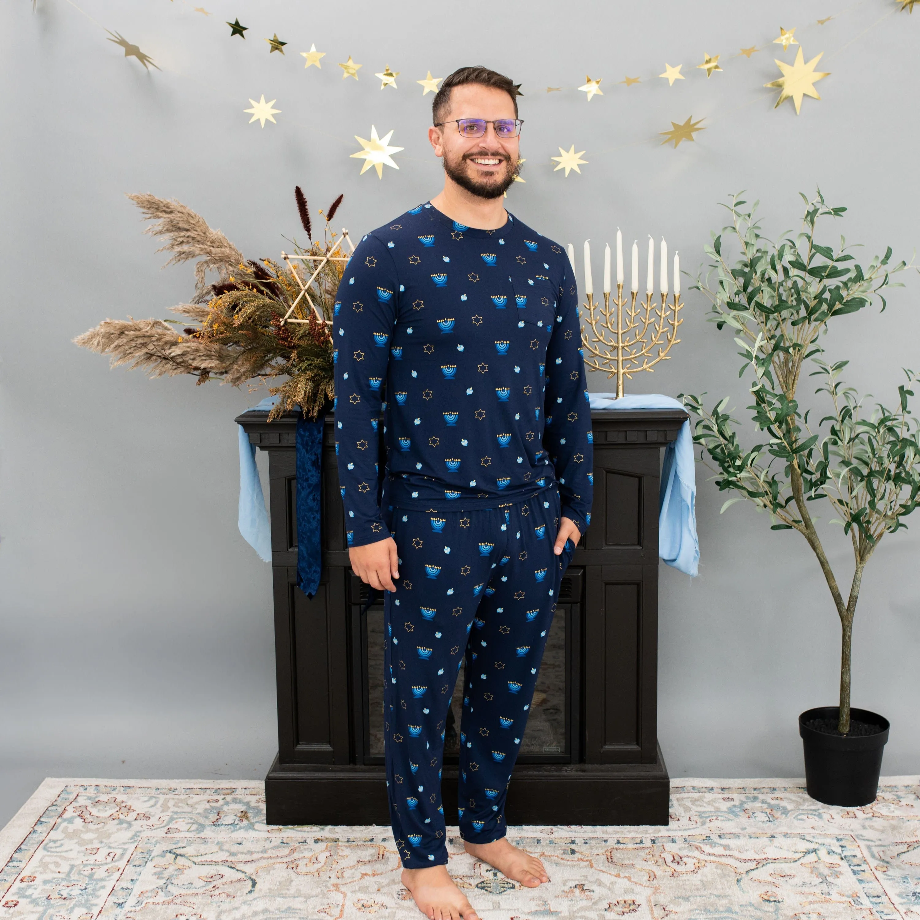 Men's Jogger Set in Hanukkah
