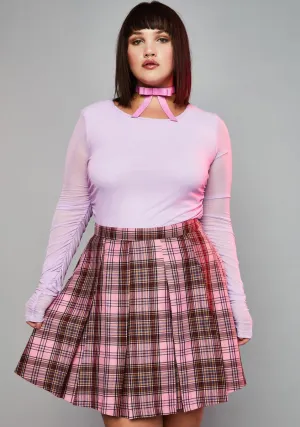 Miss Teacher's Pet Plaid Skirt