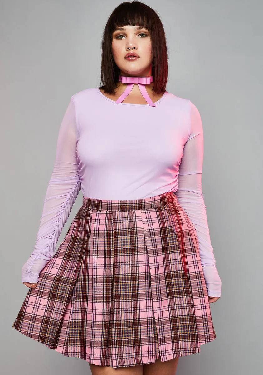 Miss Teacher's Pet Plaid Skirt