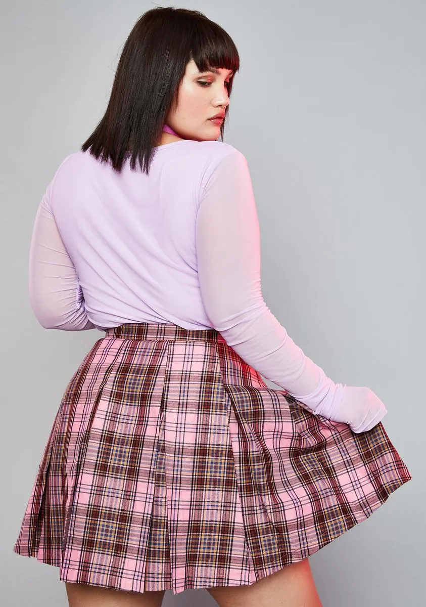 Miss Teacher's Pet Plaid Skirt