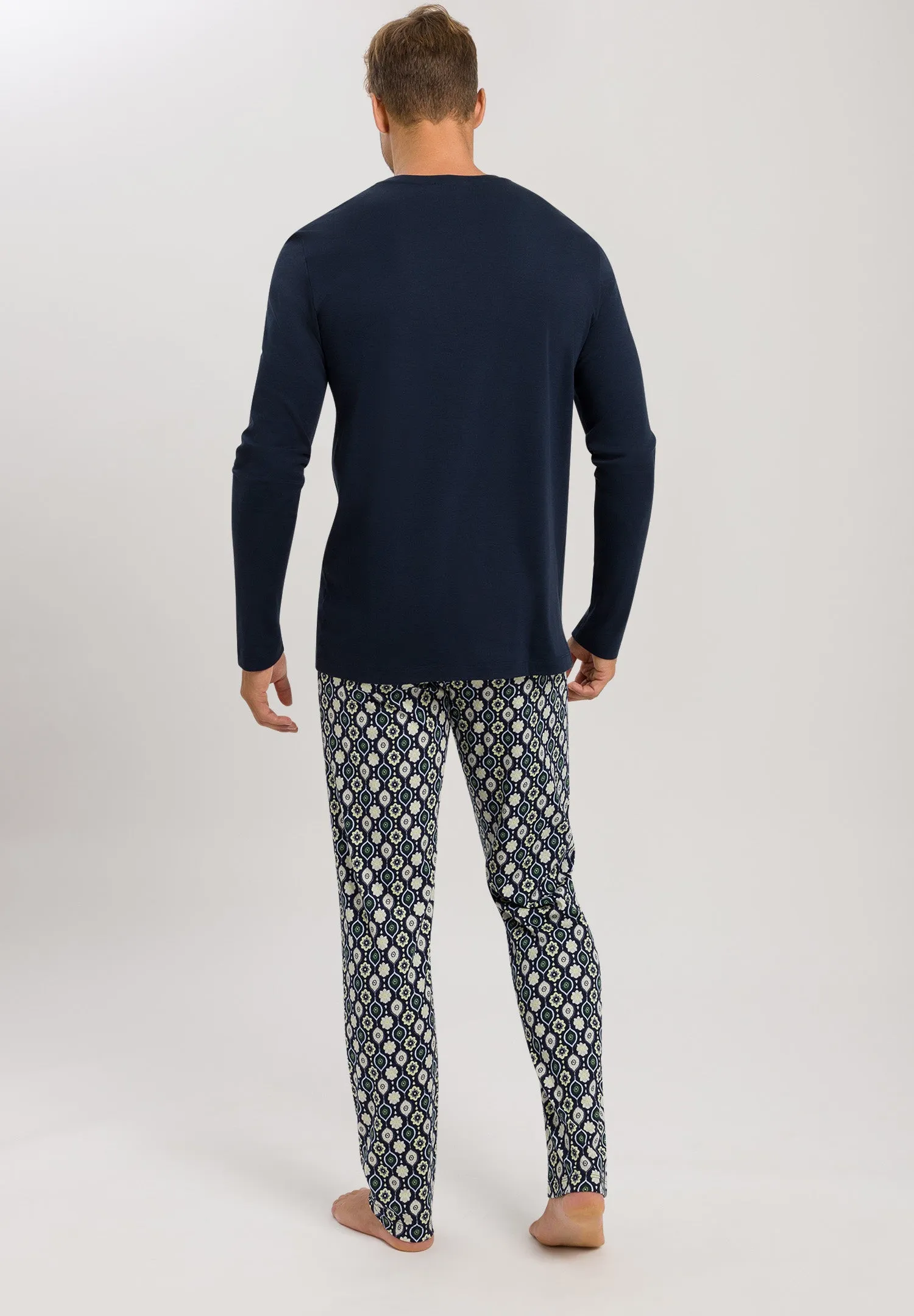 Night And Day Crew Neck Cotton Pajama Set | Stitched Minimal 75111-1231