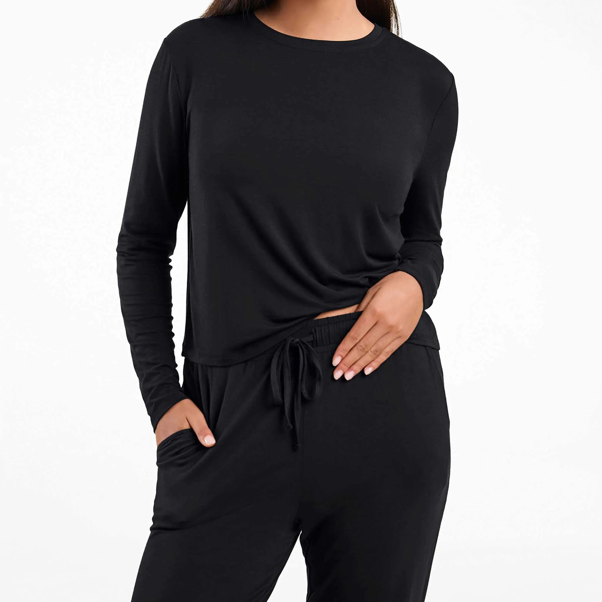 Pajama Jogger Set | Black