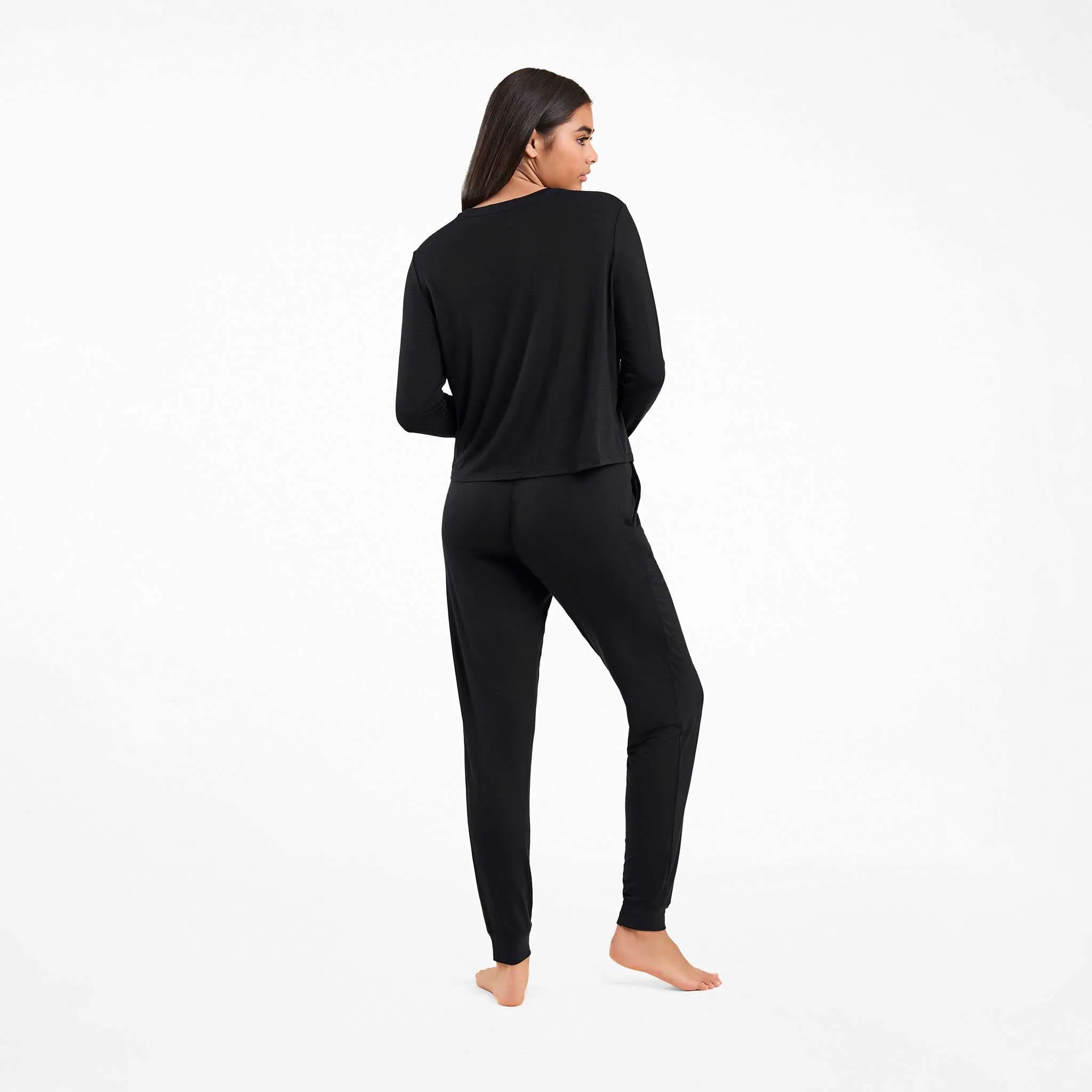 Pajama Jogger Set | Black