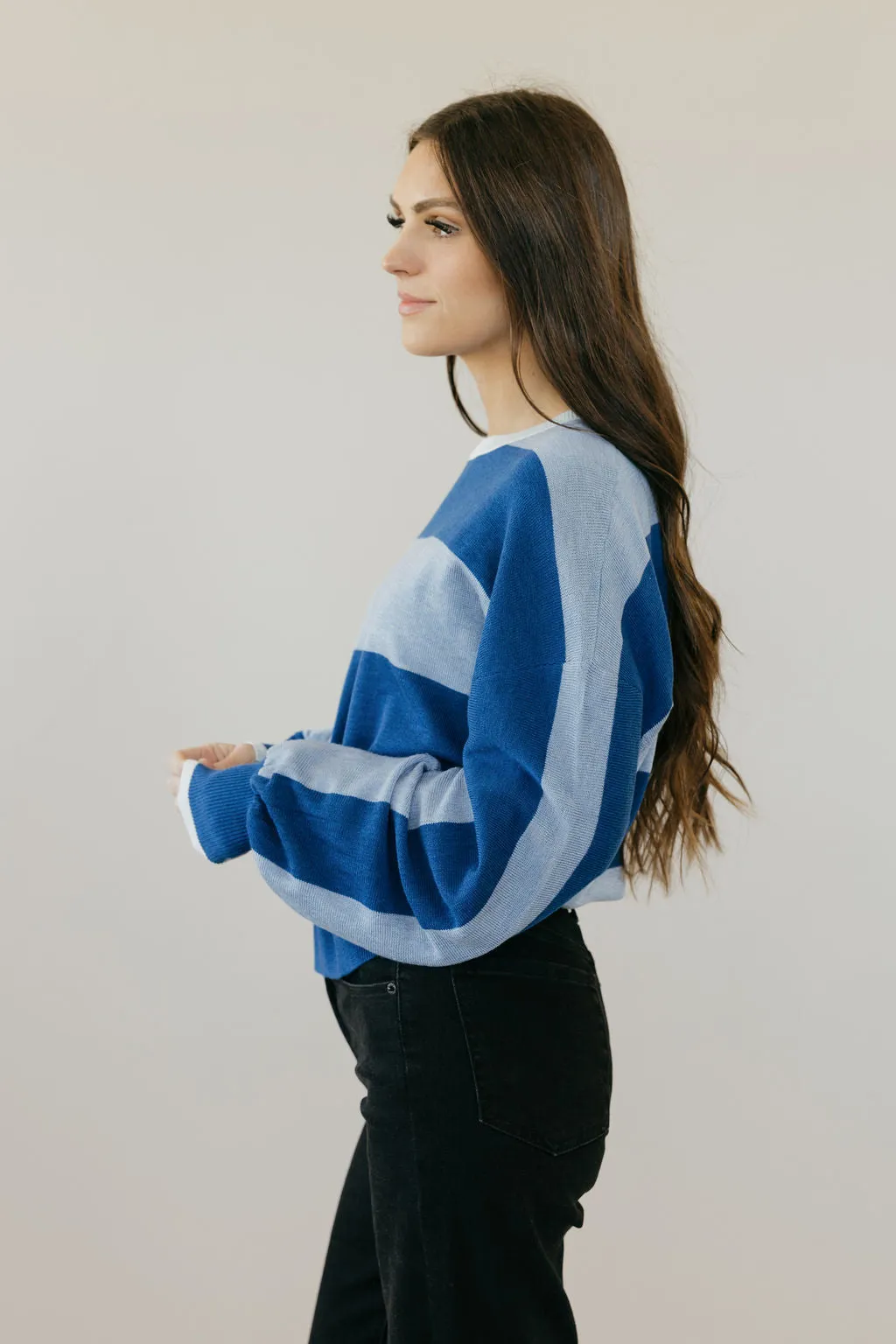 Peyton Top-Blue Multi