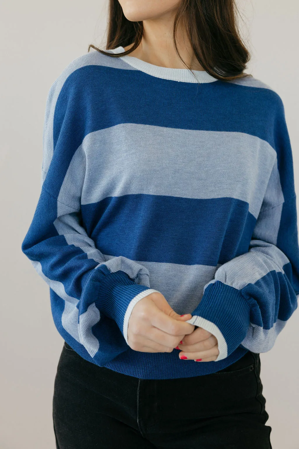 Peyton Top-Blue Multi
