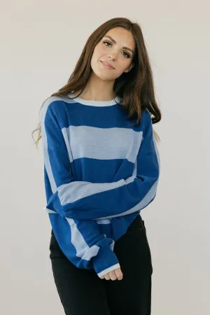 Peyton Top-Blue Multi