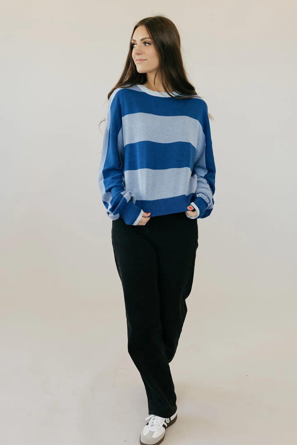 Peyton Top-Blue Multi