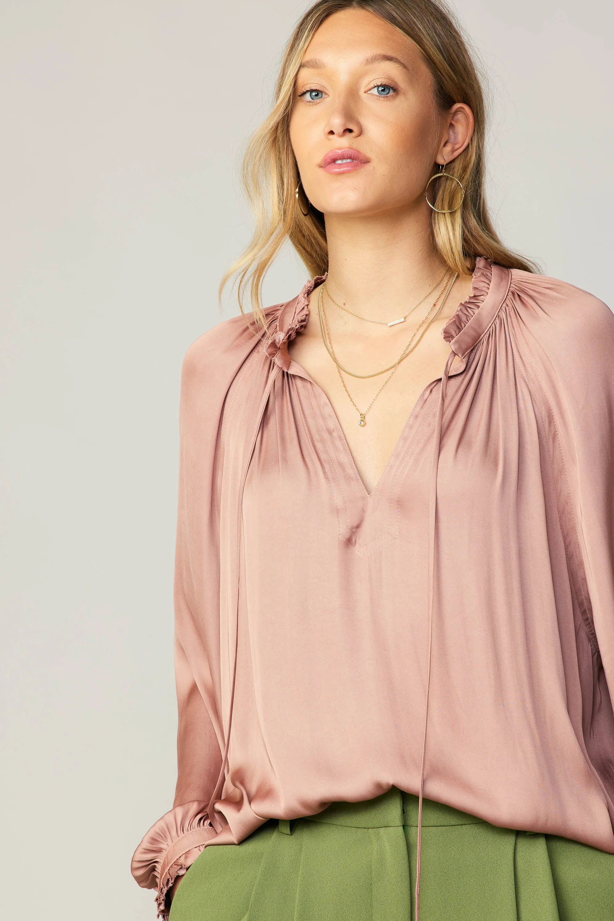 Ruffled Cuff Blouse