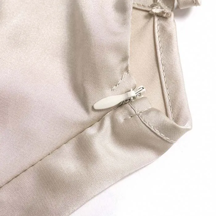 Short Satin One-shoulder  Mini Dress