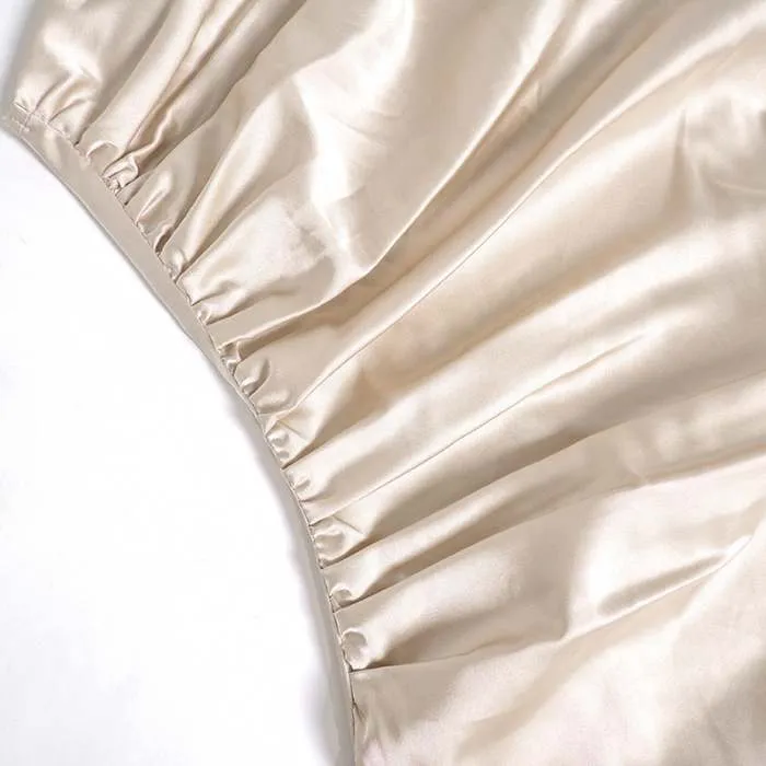 Short Satin One-shoulder  Mini Dress