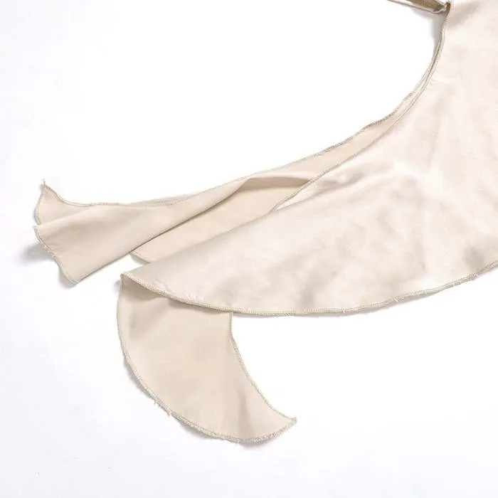 Short Satin One-shoulder  Mini Dress
