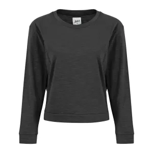Tegan Cotton Long Sleeve Pullover - Black