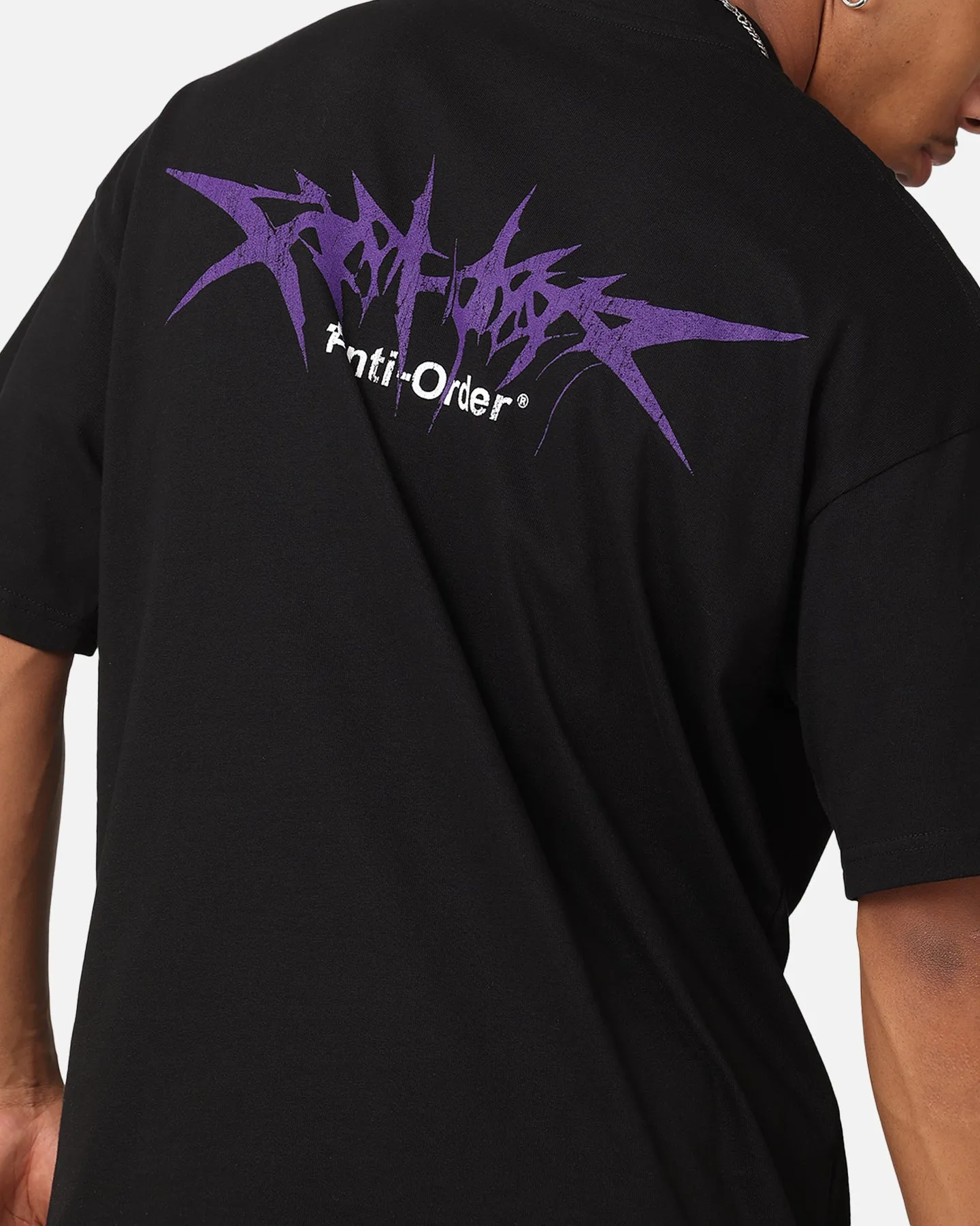 The Anti Order Metal Mock Neck T-Shirt Black