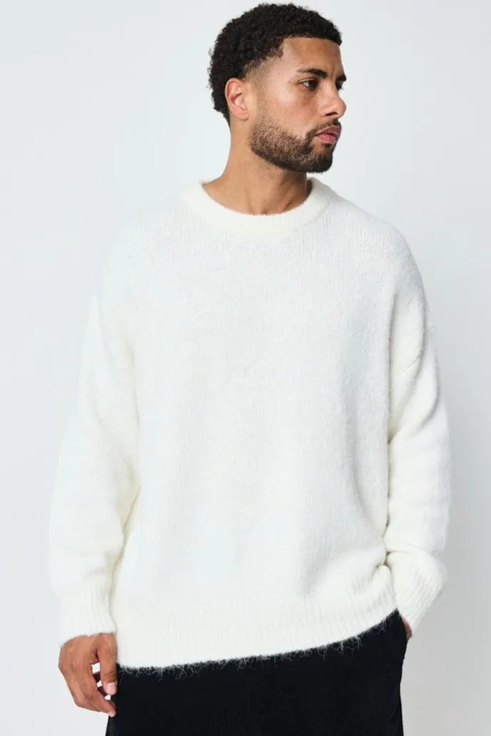 THE SARMATO OVERSIZED KNITTED CREWNECK SWEATER