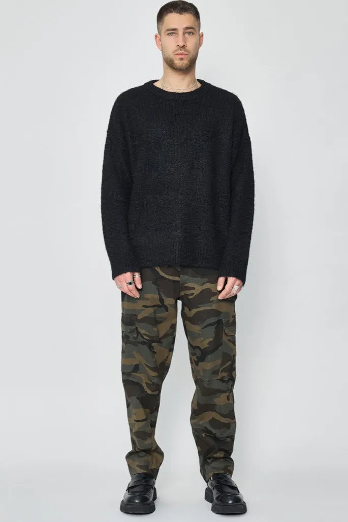THE SARMATO OVERSIZED KNITTED CREWNECK SWEATER