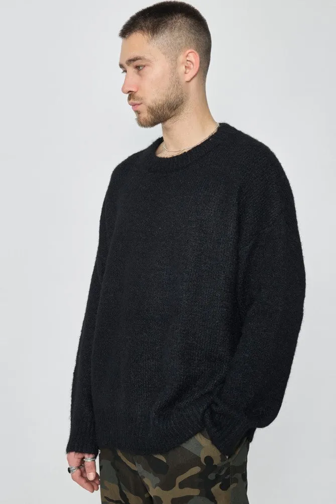 THE SARMATO OVERSIZED KNITTED CREWNECK SWEATER
