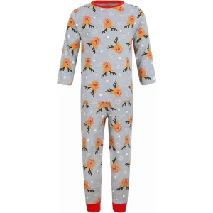 Tokyo Laundry Reindeer Repeat 2 Piece Boys Christmas Pyjama Set - Grey