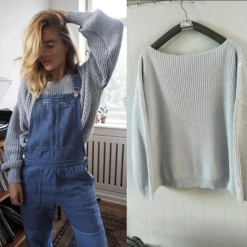 VenusFox Oversized Long Sleeve Loose Sweater