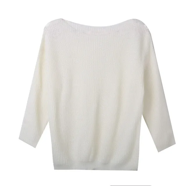 VenusFox Oversized Long Sleeve Loose Sweater