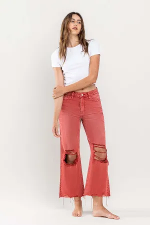 Vervet 90s Vintage Crop Flare Jeans
