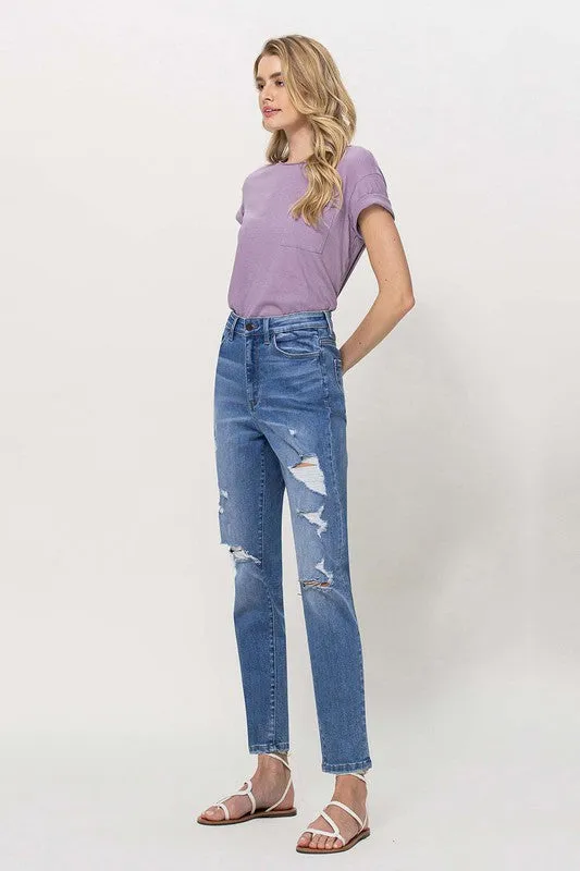 Vervet Distressed Mom Jeans
