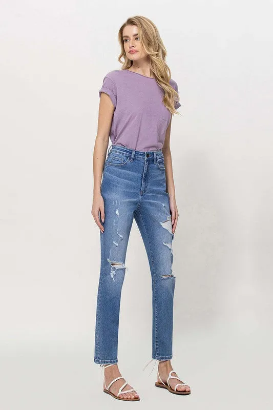 Vervet Distressed Mom Jeans