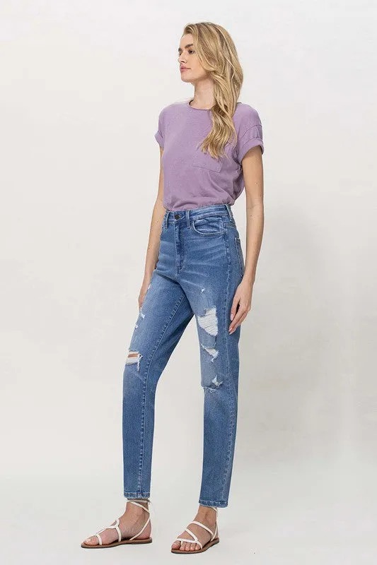 Vervet Distressed Mom Jeans