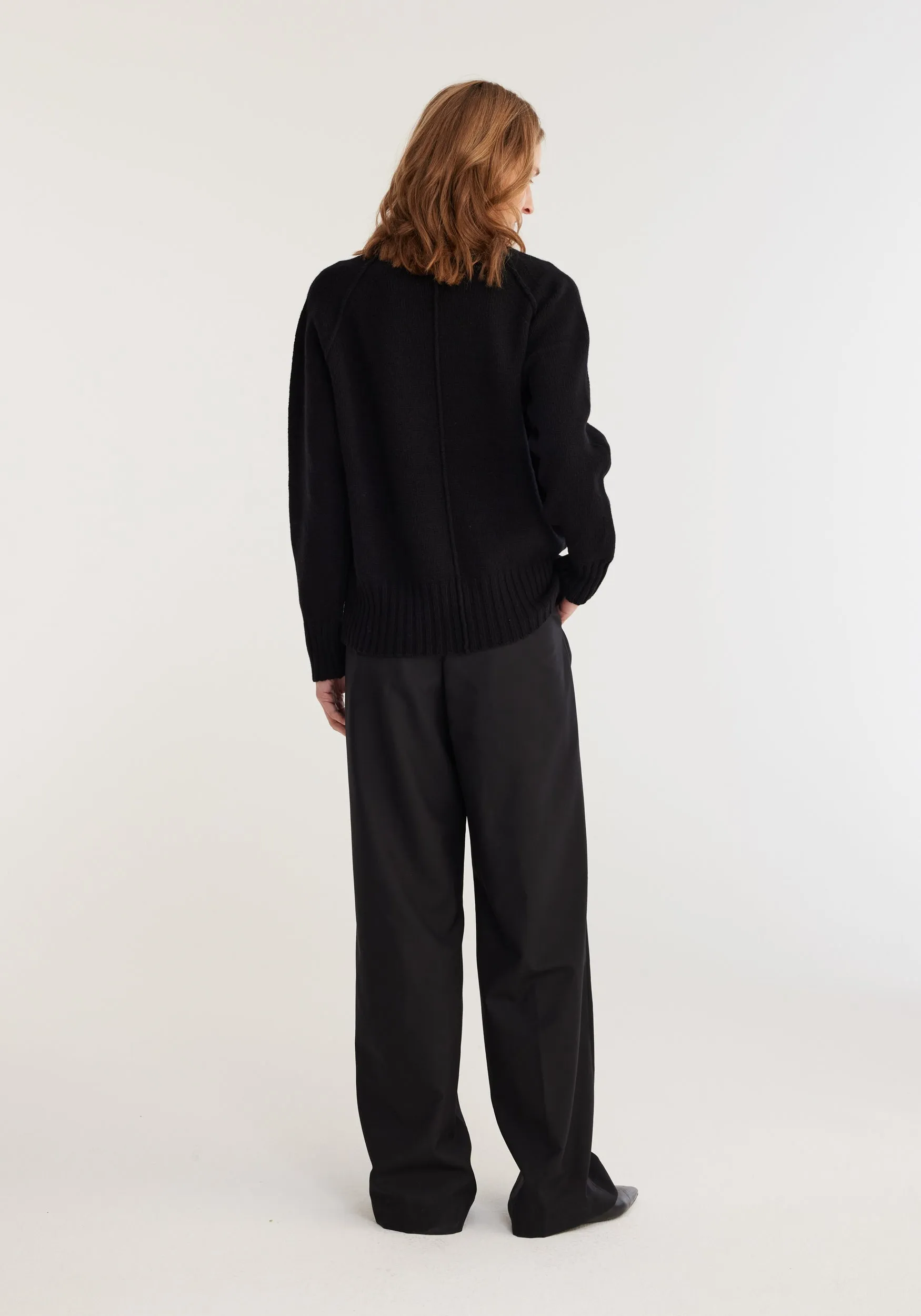 Wool cashmere sweater | noir